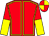 Red, yellow seams, halved sleeves, quartered cap (G1 Racing Club Ltd)