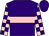Purple, pink hoop, pink and purple blocks on sleeves (Eugene Burns)