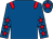 Royal blue, red epaulets, royal blue sleeves, red stars, royal blue cap, red star (Mrs Penny Keble-white & Mr B J Mould)