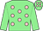Light green, pink spots, light green sleeves (Exors Of The Late Mr D A Shekells)