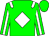 Green, white diamond and epaulets, white stripe on sleeves, green cap (Tom Grether Farms, Inc)