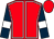Red, white seams, dark blue sleeves, white armlets, red cap (The Berks & Hants Racing Partnership)