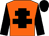 Orange, black cross of lorraine, black sleeves, black cap (A Garzon Almaraz)
