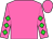 Hot pink, lime diamonds on sleeves, hot pink cap (George Kerr)