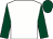 White, dark green sleeves and cap (Mr R Carson)