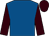 Royal blue, brown sleeves and cap (Mrs Frank Caudwell)