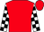 Red, Black Blocks On White Sleeves, Red Cap (McCarty Racing)
