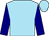 Sky blue, navy blue sleeves, sky blue cap (Philip G Purcell)
