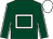 Dark green, white hollow box, white seams on sleeves, white cap (Ms Michelle Doyle & Sean Barton)
