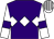 Purple, white triple diamond, white sleeves, purple armlets, white and grey striped cap (The Multi-taskers)