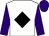 White, black diamond, purple sleeves and cap (The Rasher Partnership)