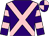 Purple, pink cross belts, hooped sleeves, quartered cap (The Duel At Dawn Racing Partnership)