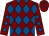 Maroon and royal blue diamonds (Sideways Syndicate)