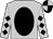 Silver, Black oval, black diamonds on sleeves, black and silver quartered cap (Bambauer, Sheila, King, Jim, Rose, Mark And Rothblum, Steve)