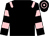 Black, pink epaulets, hooped sleeves and cap (Grech & Parkin)