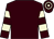 Brown, beige hooped sleeves and cap (Acorn Racing)