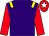 Purple, yellow epaulettes, red sleeves, red cap, white star (Rebel & Premier Syndicate)
