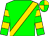 Green, gold sash, hooped sleeves, quartered cap (Mr Anthony White)