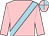Pink, light blue sash, quartered cap (David Robinson & William Frewen)