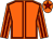 Orange, maroon seams, striped sleeves and star on cap (Adrian Parr & Karen George)