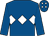 Royal blue, white triple diamond, royal blue cap, white diamonds (J J Kavanagh)