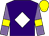 Purple, white diamond, mauve sleeves, yellow armlets, yellow cap (White Diamond Racing Partnership 1)