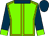 Grass Green, Gold seams, Indigo Collar, Sleeves And Cap, Grass Green Cuffs (Mrs S Plattner)