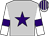 Silver, purple star and armlets on white sleeves, silver & purple striped cap (Samuel Chan Min)