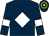 Dark blue, white diamond and armlets, dark blue and yellow hooped cap (The Cloud Seeding Partnership)