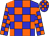 Blue and orange checks (Mary Tucker)