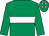 Emerald green, white hoop, emerald green cap, white diamonds (John F Gleeson)