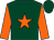 Dark green, orange star and sleeves (Mr Paul Collins)