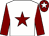 White, maroon star and sleeves, maroon cap, white star (John Higgins)