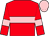 Red, pink hoop, armlets and cap (Sullivan Bloodstock Limited)