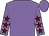 Mauve, maroon stars on sleeves (Mr David Bannon)
