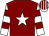 Maroon, white star, white and maroon hooped sleeves, striped cap (Mr Michael Ardley)