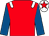 Red, white epaulets, royal blue sleeves, white cap, red star (Mr Brian Tetley)