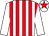 White & red stripes, white sleeves, white cap, red star (Hugh McDaid)