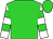 Lime, lime hoops on white sleeves (Roger Sterling)