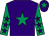 Purple, emerald green star, emerald green sleeves, purple stars, purple cap, emerald green star (Aston, Bostock, Fox, Goodall, Pollard)