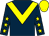 Dark blue, yellow chevron, dark blue sleeves, yellow stars and cap (Seventh Lap Racing & Partners)