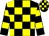 Black and yellow check, hooped sleeves (Mr Hon Kit Cheung)