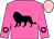 Hot pink, black lion, black circle on sleeves, pink cap (Caterbone, Jim And Caterbone, Margaret)