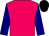 Fuchsia, navy sleeves, black cap (George Krikorian)