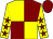 Yellow and maroon (quartered), yellow sleeves, maroon stars and cap (Kenneth Walters Racing)