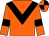 Orange, black chevron and armlets, quartered cap (Warmwellcome Partnership)