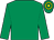 Emerald green, emerald green and yellow hooped cap (Mrs G Welch)