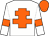 White, orange cross of lorraine, armlets and cap (The Leap Year Partnership)