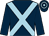 Dark blue, light blue cross belts, hooped cap (Mr J G Brown)