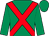 Emerald green, red cross belts (Mr James Chamberlain)